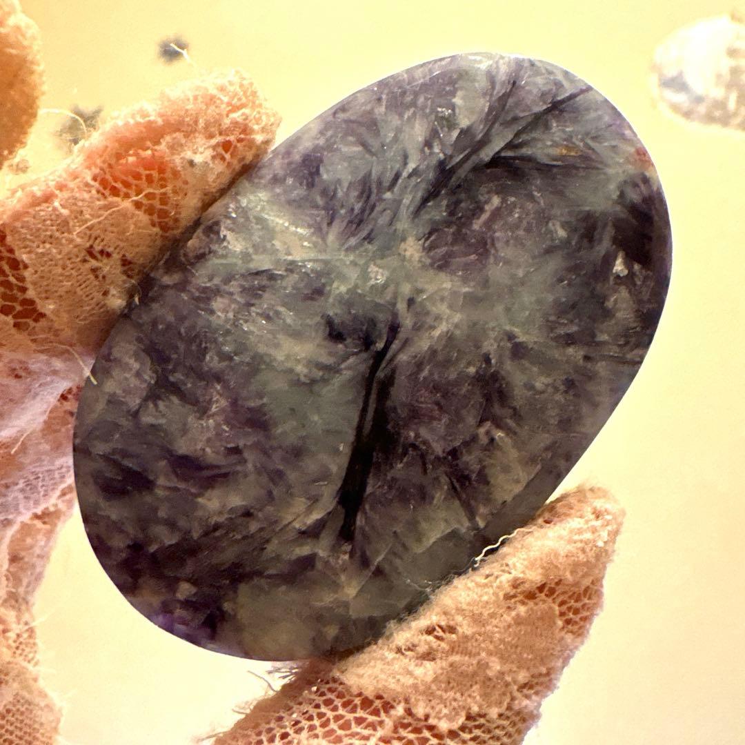 Fraise高品質アクアマリンレピドライトパームNo.1731