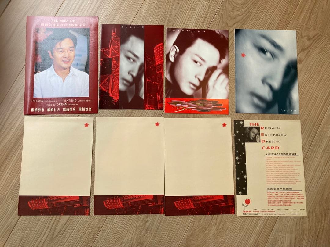 レスリーチャン　red mission ポストカード　パンフレットなど