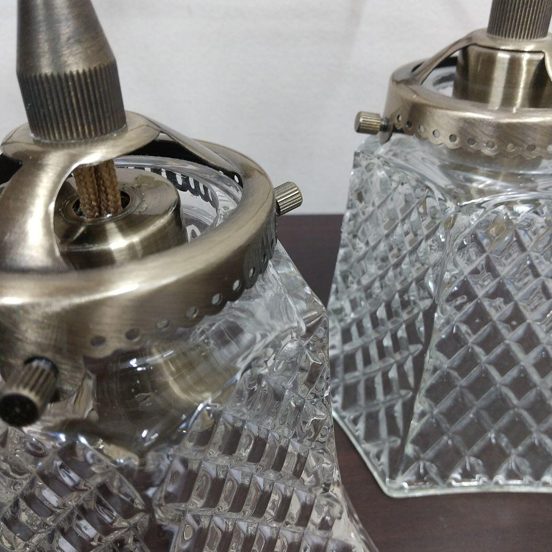 MD2 キューブ ペンダントライト 照明 ガラスシェード 2個セット