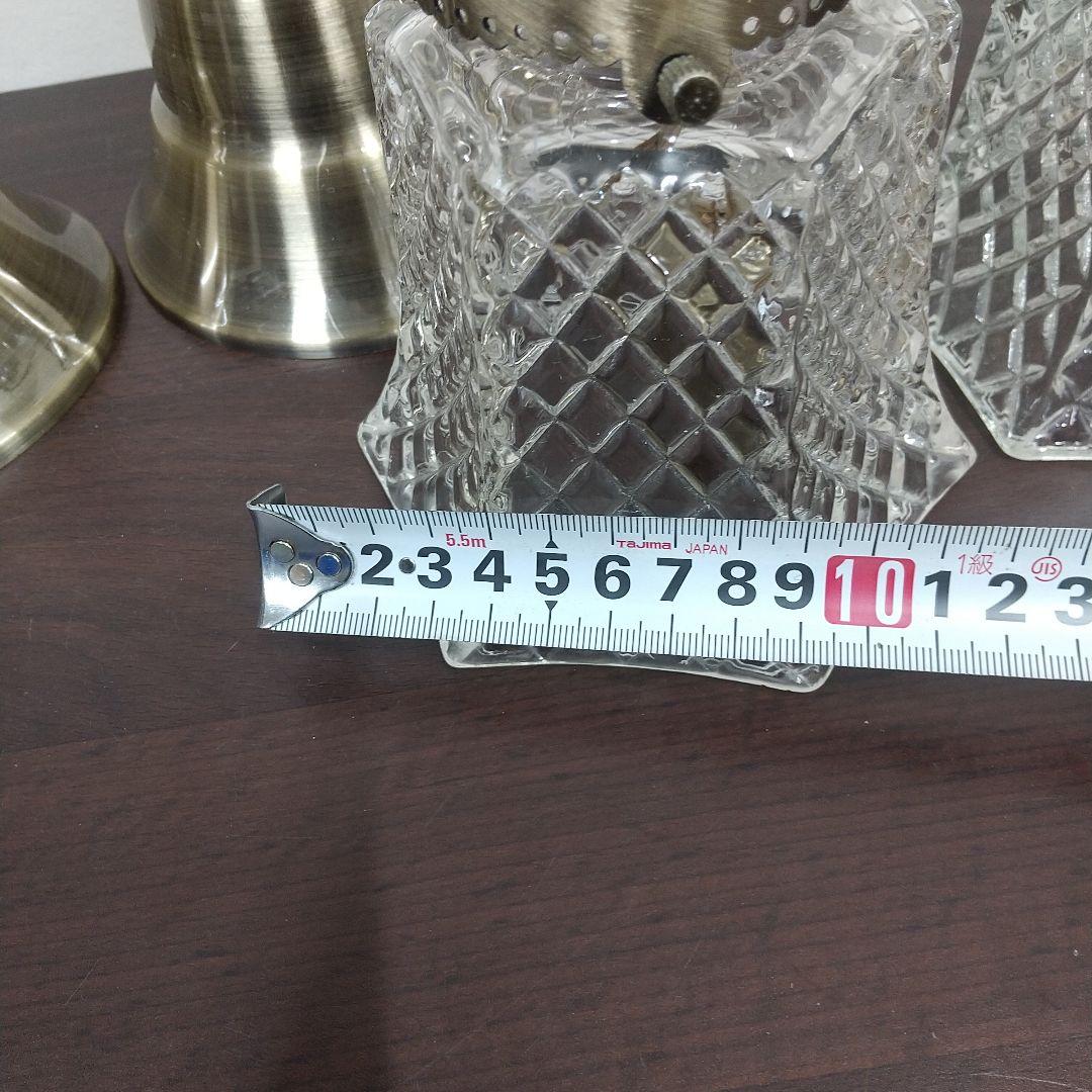 MD2 キューブ ペンダントライト 照明 ガラスシェード 2個セット