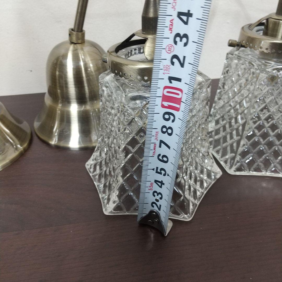 MD2 キューブ ペンダントライト 照明 ガラスシェード 2個セット