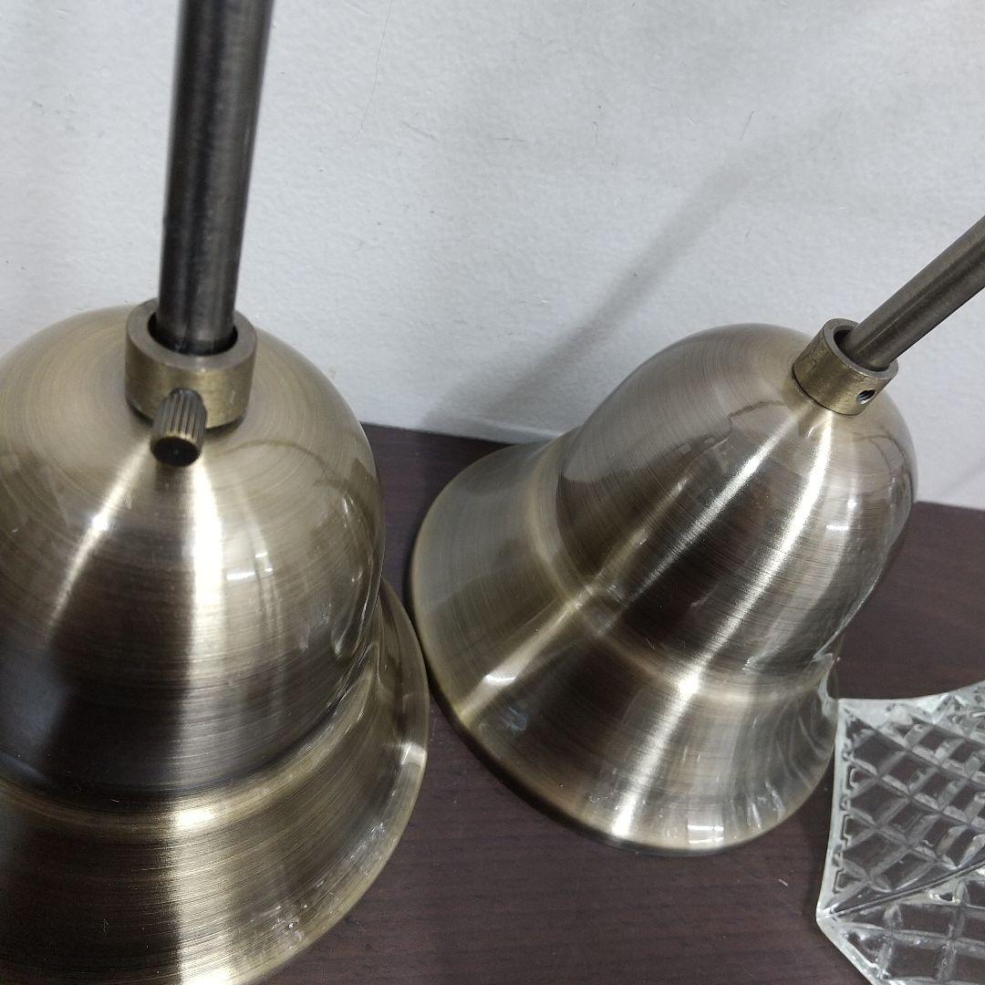 MD2 キューブ ペンダントライト 照明 ガラスシェード 2個セット