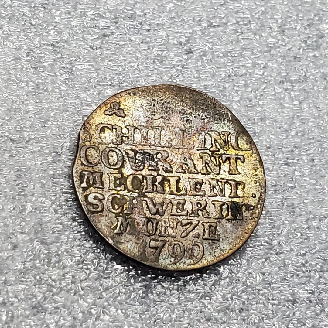 3112.　銀貨　1799年　ドイツ　ドイツ国家　メクレンブルク　ターラー銀貨