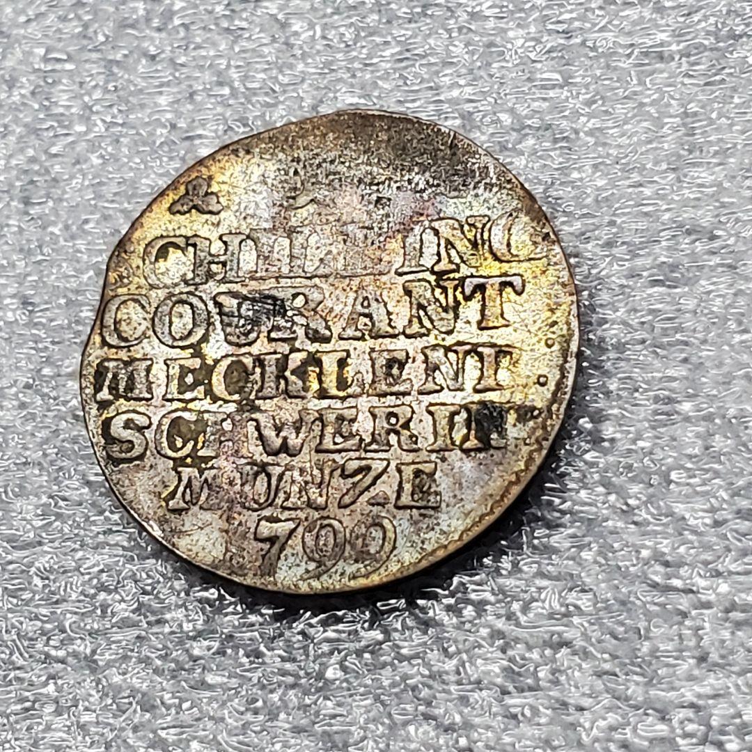 3112.　銀貨　1799年　ドイツ　ドイツ国家　メクレンブルク　ターラー銀貨