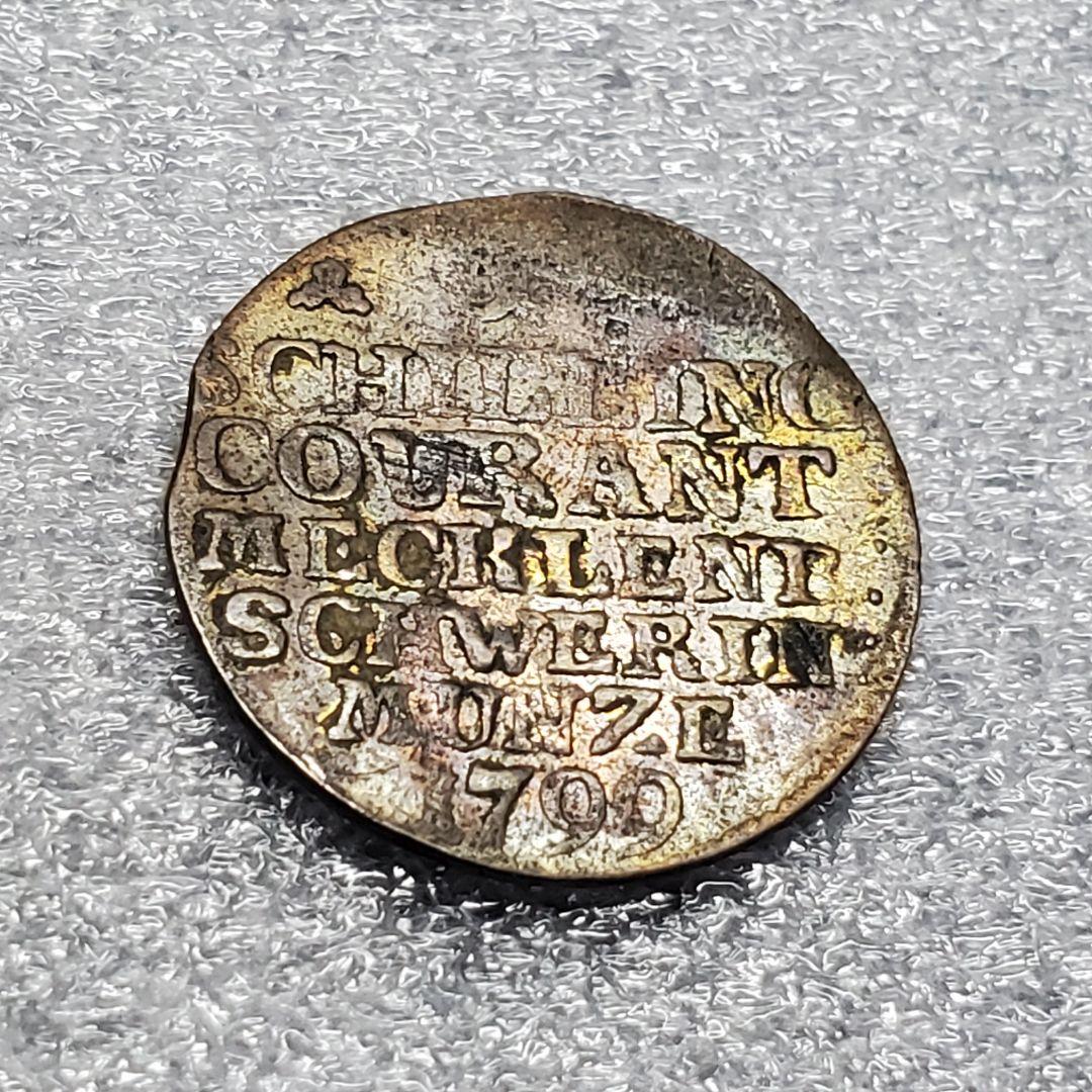 3112.　銀貨　1799年　ドイツ　ドイツ国家　メクレンブルク　ターラー銀貨