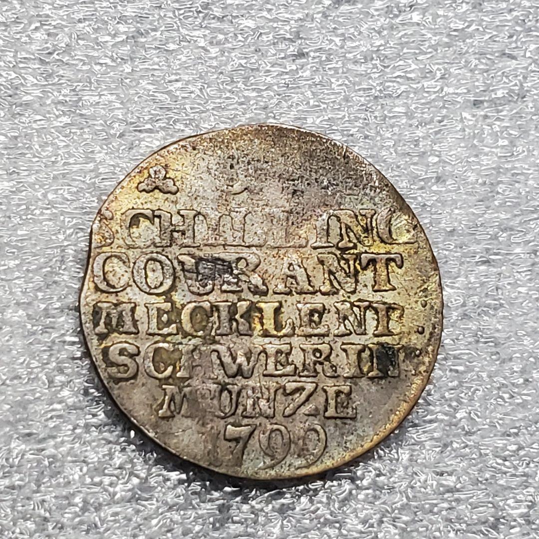 3112.　銀貨　1799年　ドイツ　ドイツ国家　メクレンブルク　ターラー銀貨