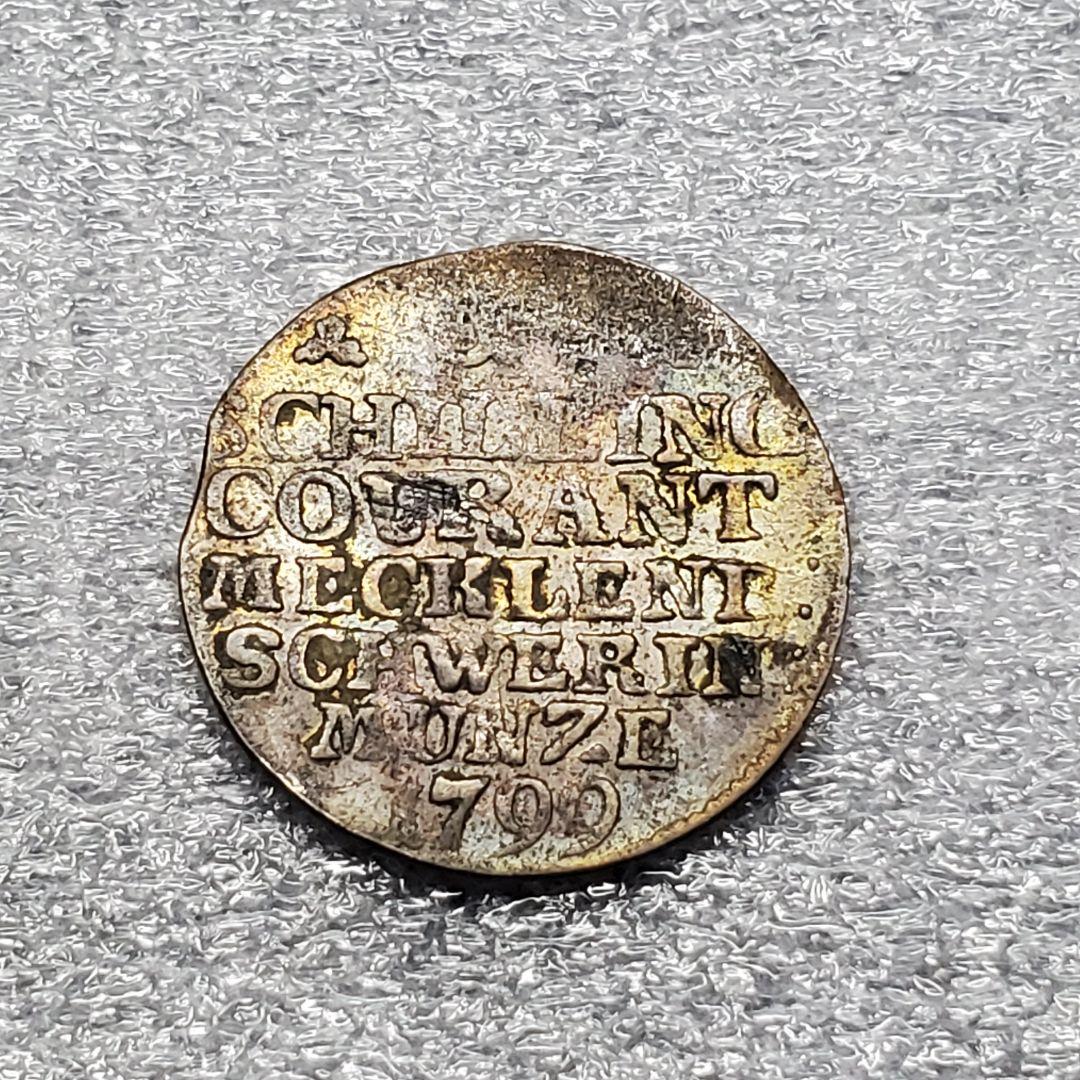 3112.　銀貨　1799年　ドイツ　ドイツ国家　メクレンブルク　ターラー銀貨