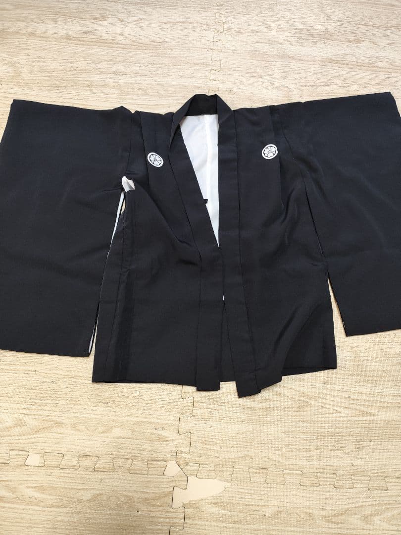 は*ん様 着物セット　黒 　七五三