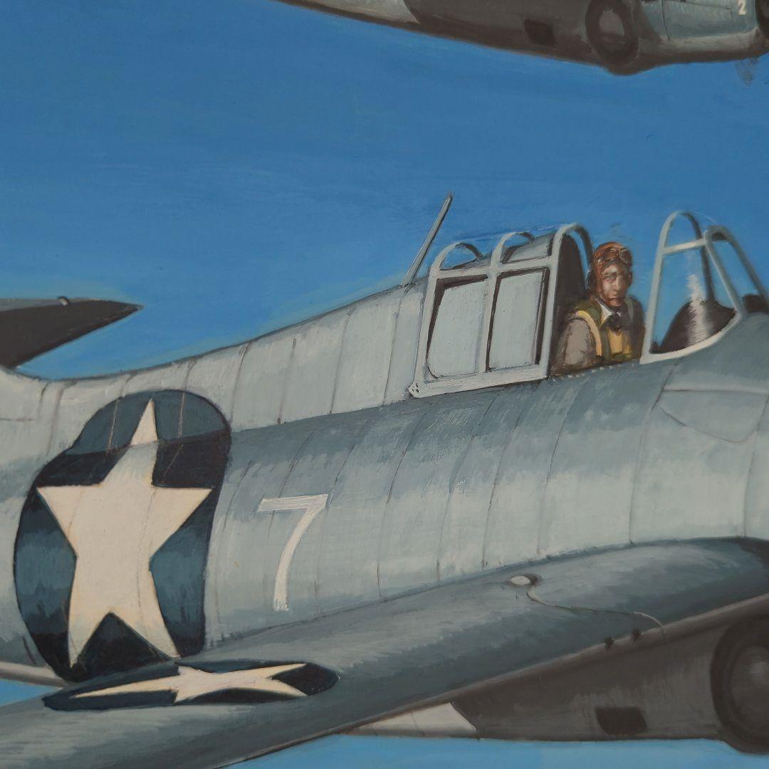 【昭和レトロ】【貴重】ボックスアート 【プラモデル】 箱絵 戦闘機 イラスト