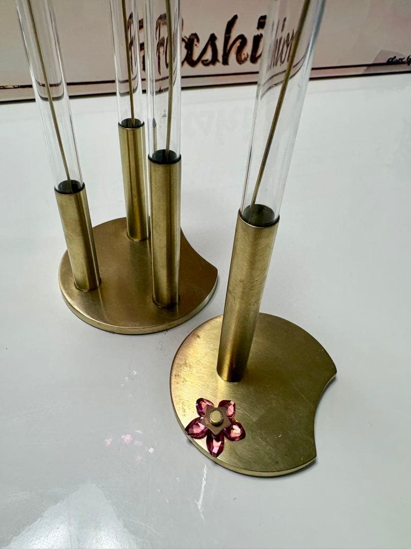 スワロフスキー　　クリスタルフラワーとスタンド