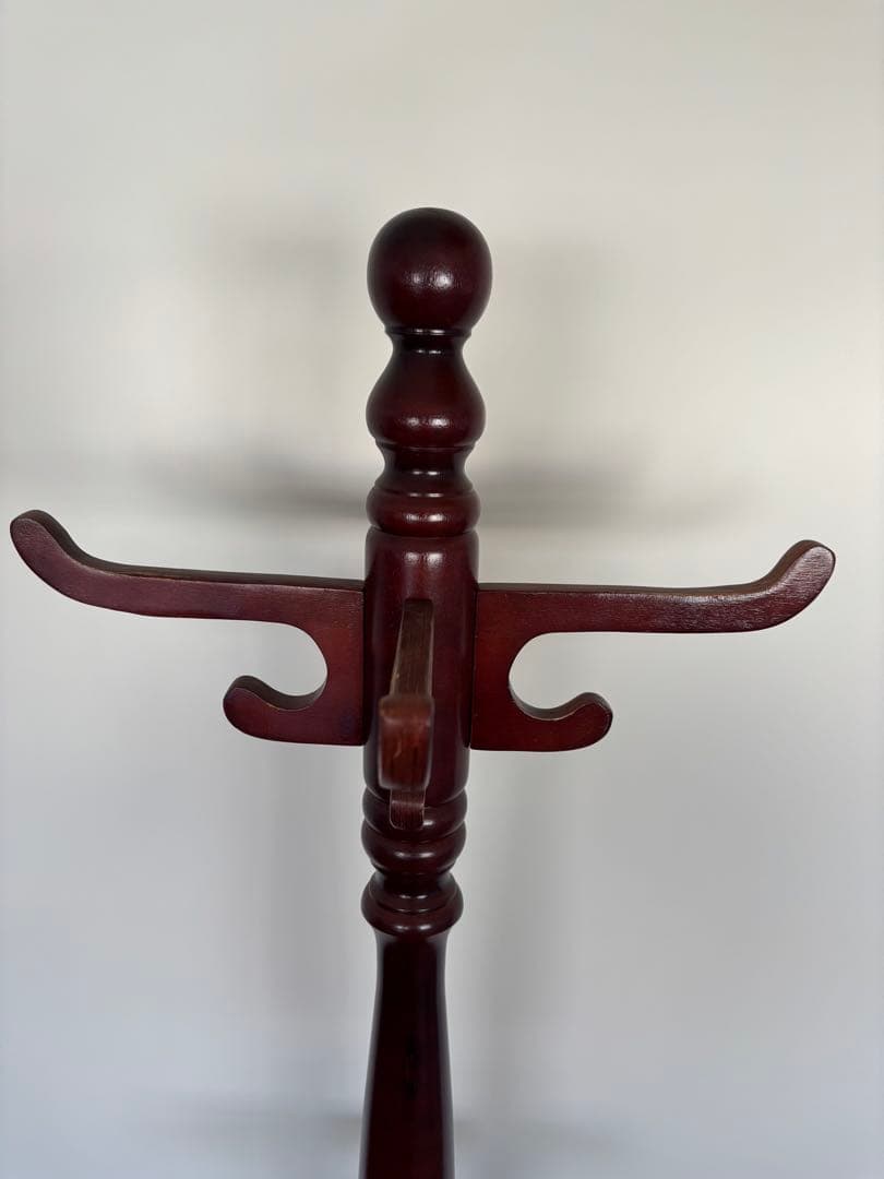 木製クラシックコートハンガー 傘立て付き