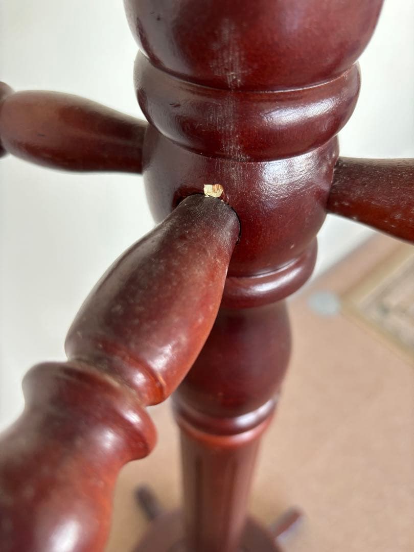 木製クラシックコートハンガー 傘立て付き