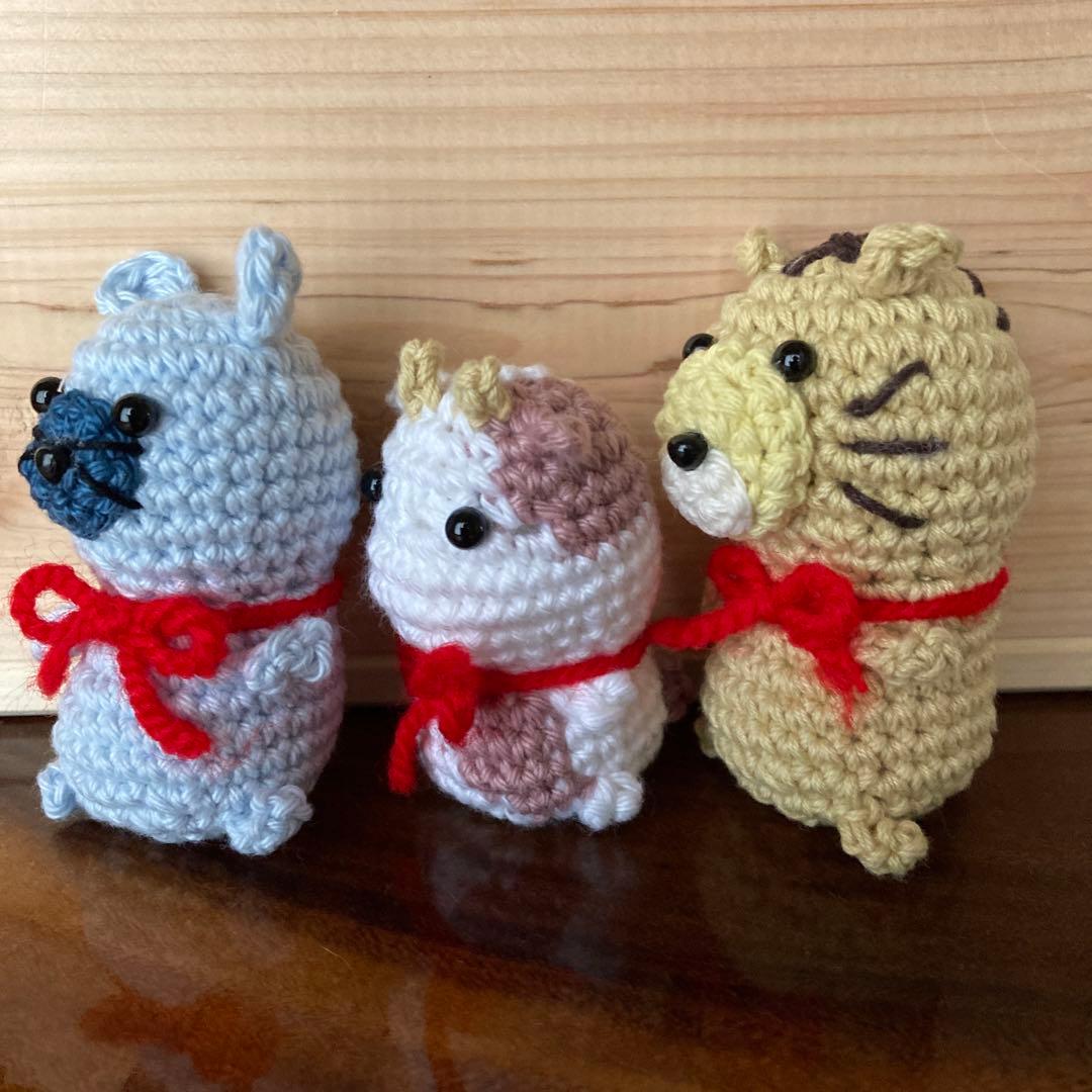 干支　十二支　編みぐるみ　ハンドメイド＊コンパクト便＊