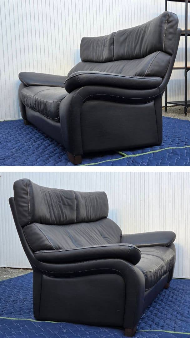 ◆送料込◆カリモク本革2.5人掛ソファ ZT7312 幅168cm直接お渡し歓迎