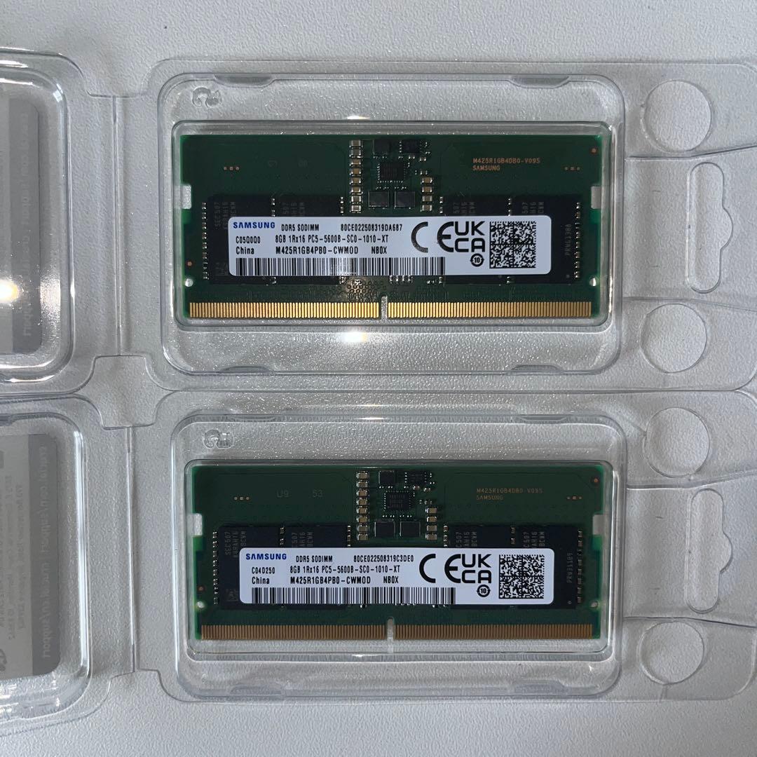 SAMSUNG DDR5 SODIMM 16GB(8GB×2枚) 5600MHz