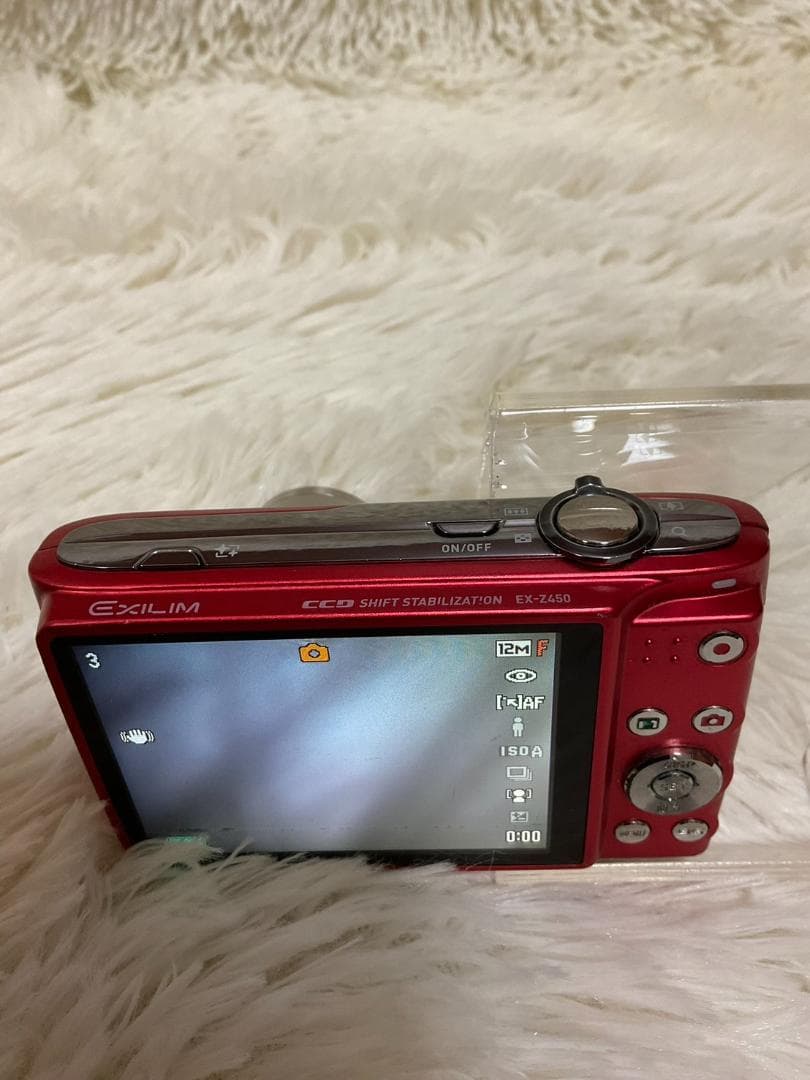 【動作確認済】CASIO EX-Z450 デジタルカメラ レッド 赤