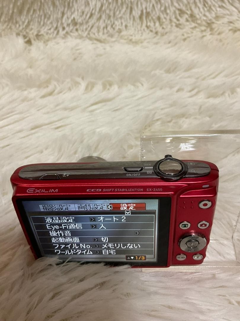 【動作確認済】CASIO EX-Z450 デジタルカメラ レッド 赤