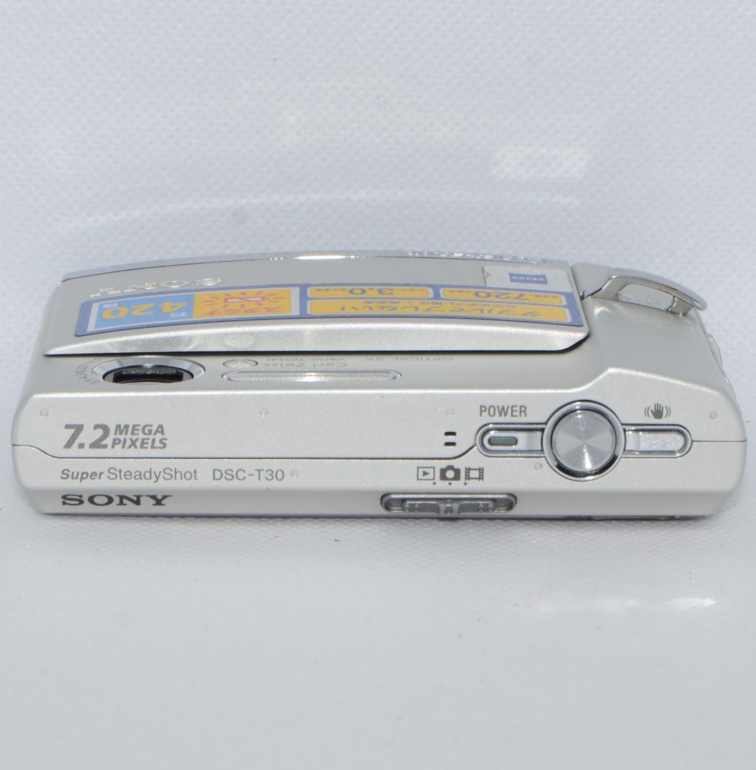 【良品】SONY Cyber-shot DSC-T30 シルバー (動作確認済)