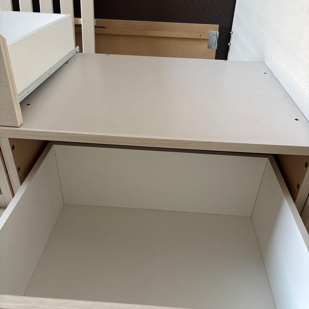 セミダブルベッドフレーム ヘッドボード付き 収納