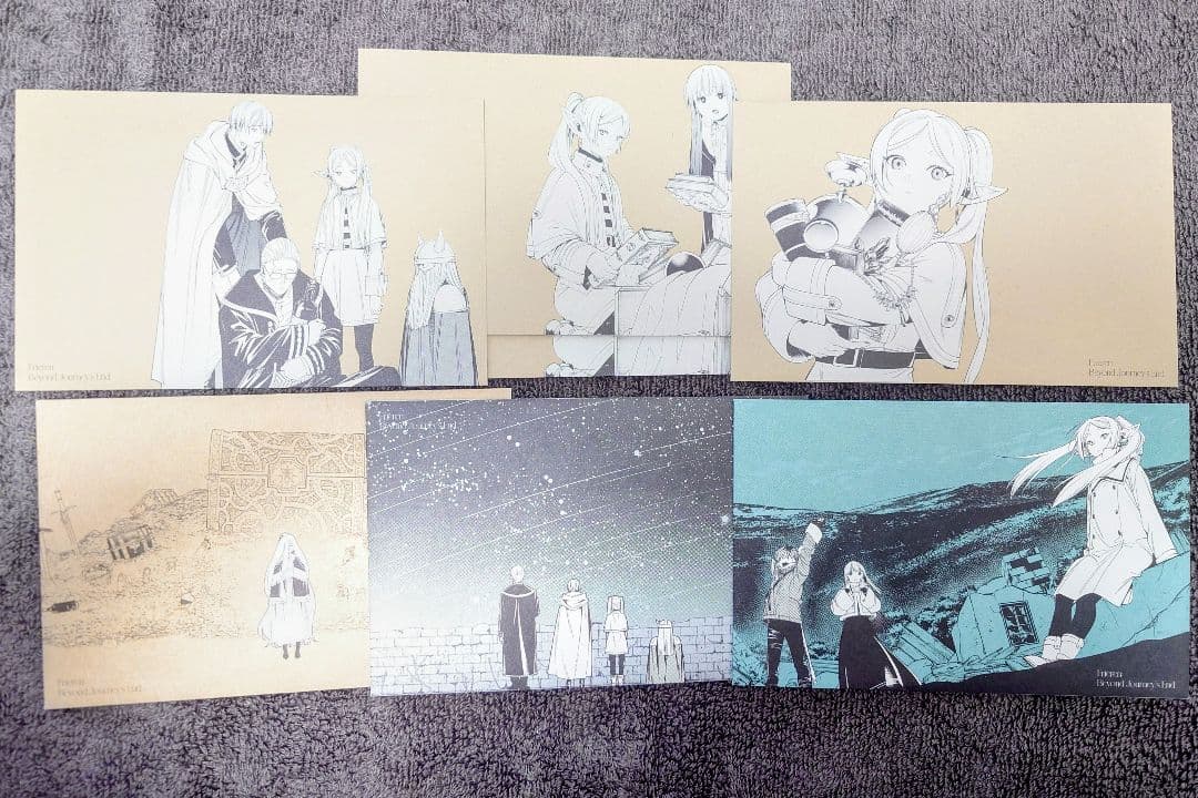 葬送のフリーレン シールくじ 第一章 セミコンプリート 計7点 封筒コンプセット