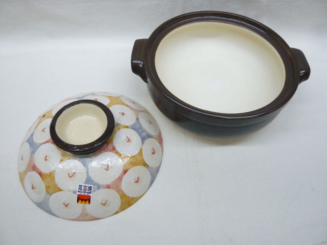 『つばき 土鍋 8号』ガス用 萬古焼 三重県四日市 日本製