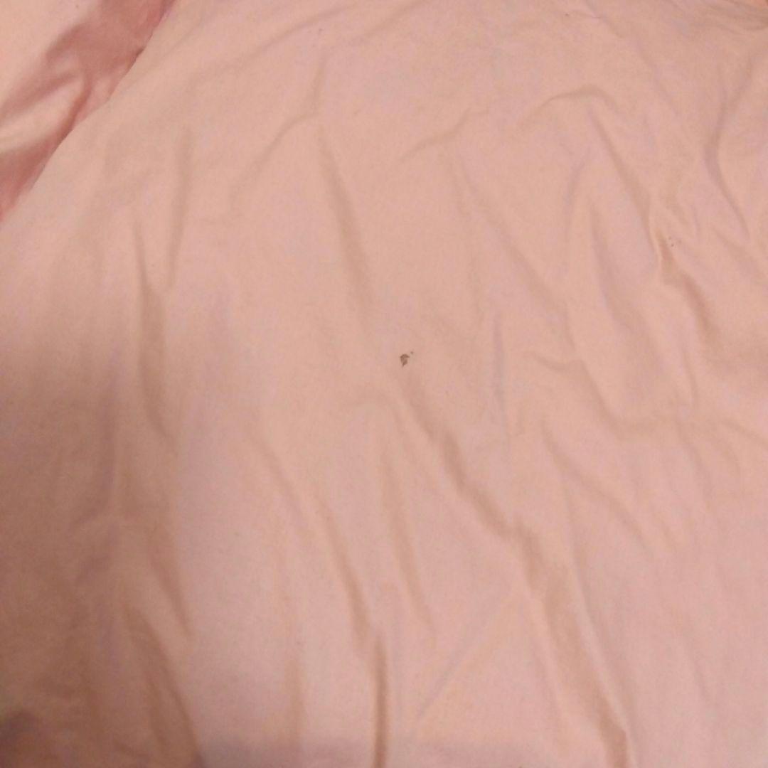 羽毛掛け布団 2枚合わせシングル 花柄 ピンク＆ブルー の2枚セット 日本製