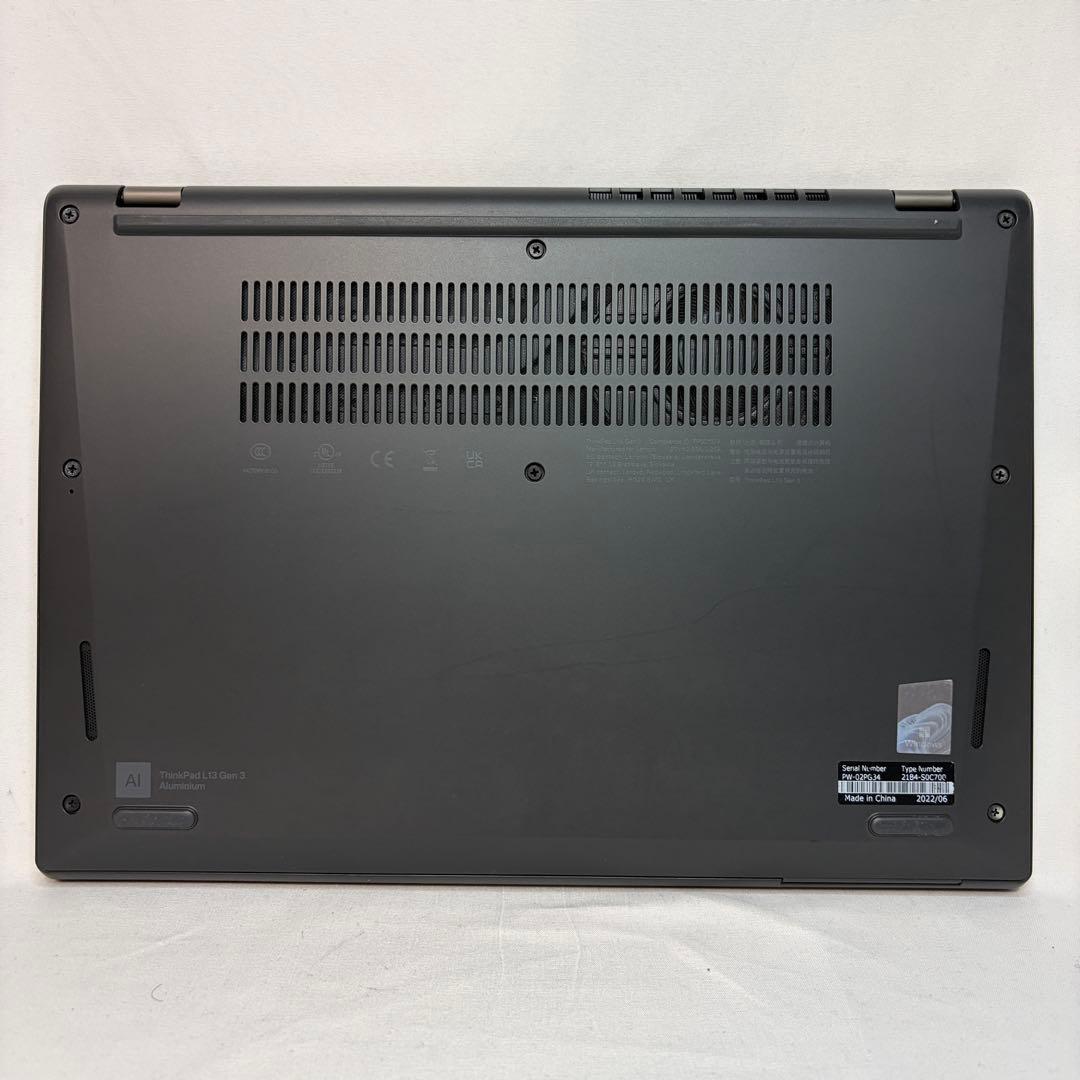 美品 ThinkPad L13 12世代 i7 16GB 512GB オフィス