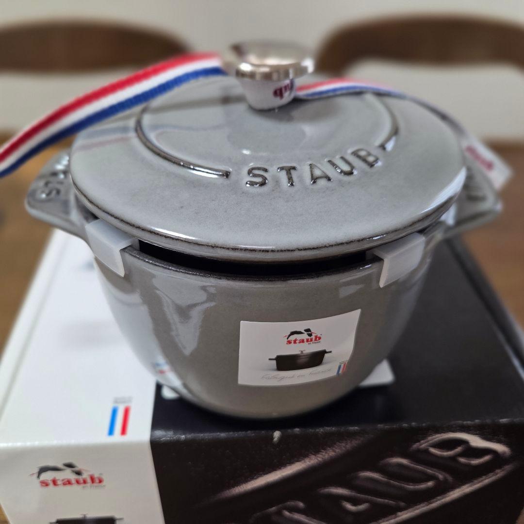 staub ラ・ココット de GOHAN S グレー ストウブ ホーロー両手鍋