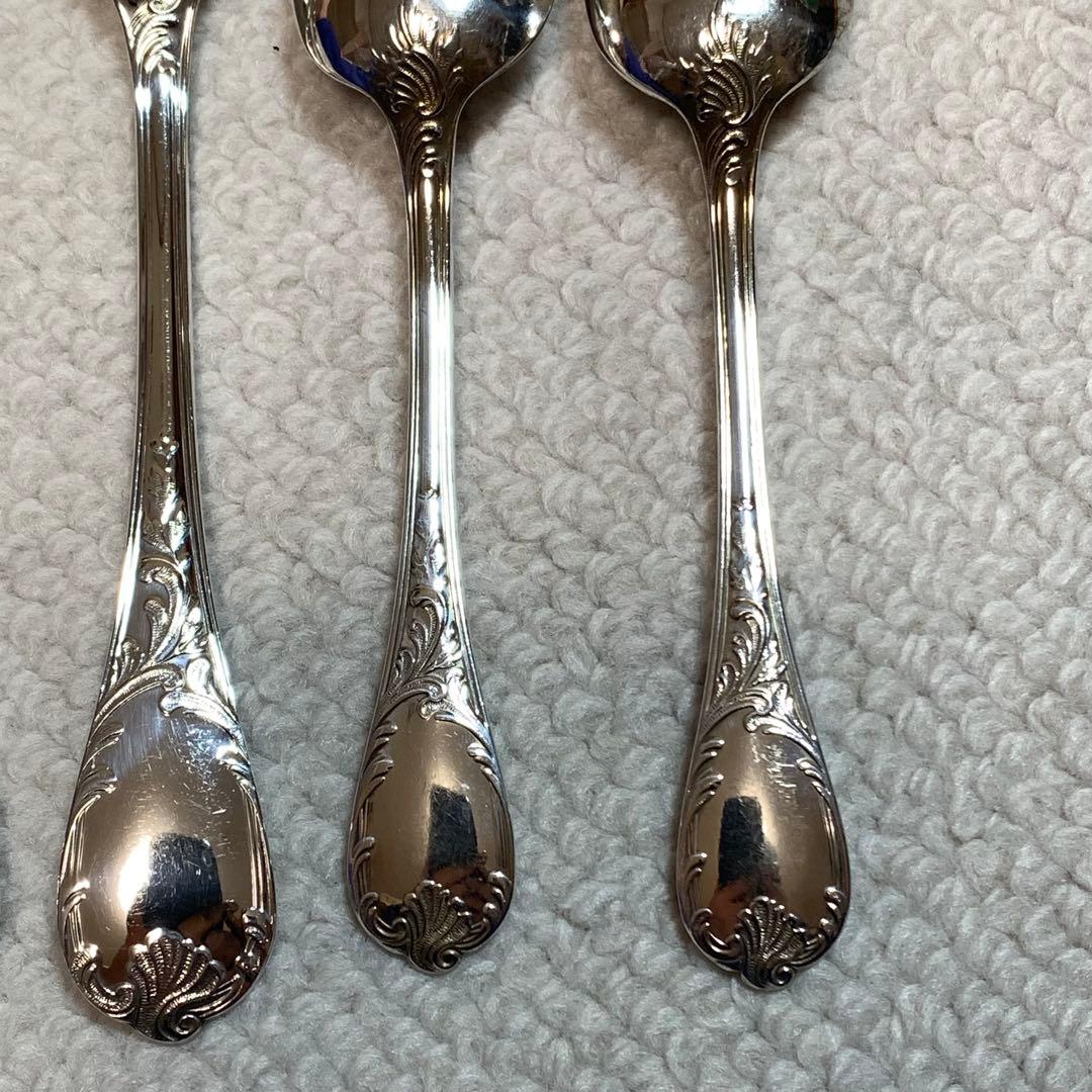 美品　クリストフル　マルリーシリーズ　ケーキフォーク＆コーヒースプーン2客セット