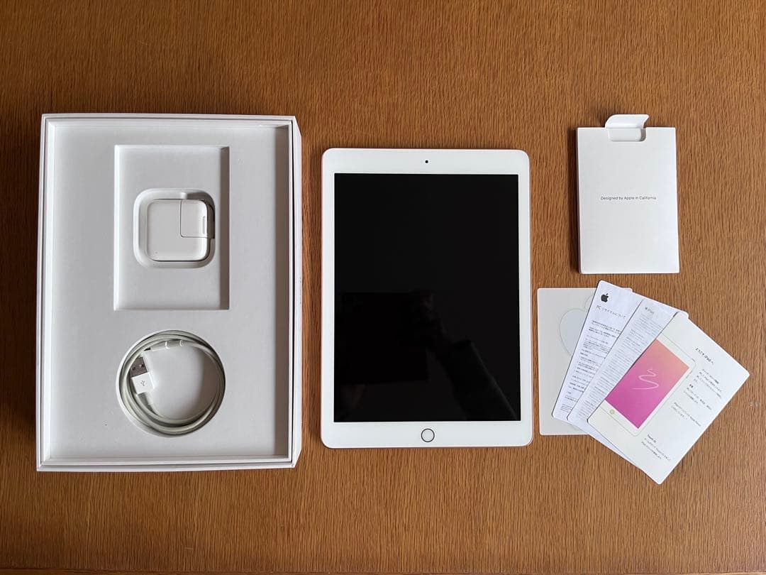 iPad 第6世代 32GB Wi-Fi ゴールド 外箱・充電器・ペンシル付