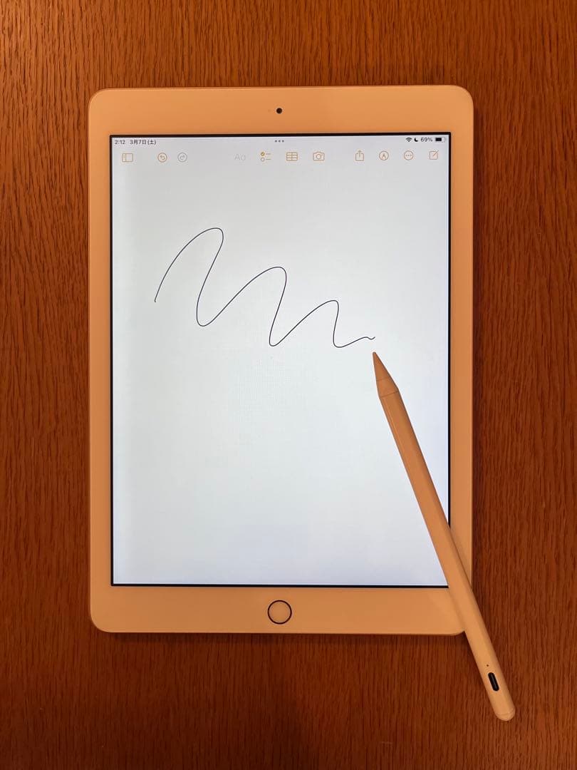 iPad 第6世代 32GB Wi-Fi ゴールド 外箱・充電器・ペンシル付