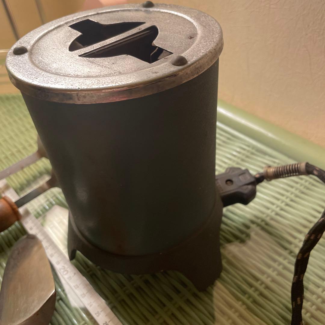 ハタミシン 自動電化鏝 コテ 電気裁縫鏝 昭和レトロ アイロン　4本