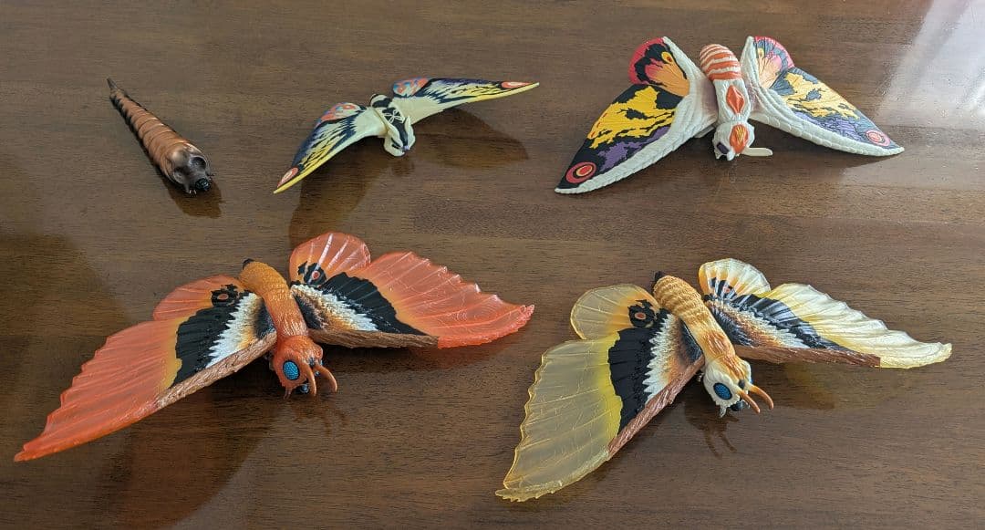 モスラ　5体セット　ソフビ　ムービーモンスターシリーズ　ムビモン