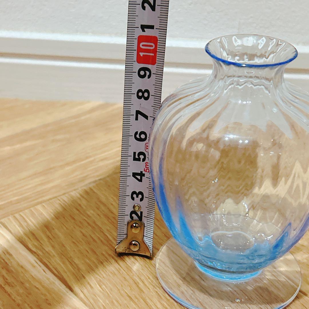 Baccarat バカラ　アクアレーユ一輪挿し　ブルー