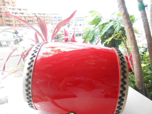 ☆限定未使用(送料無料)14.980円Nエイサー小太鼓24cm*31cm 撥付