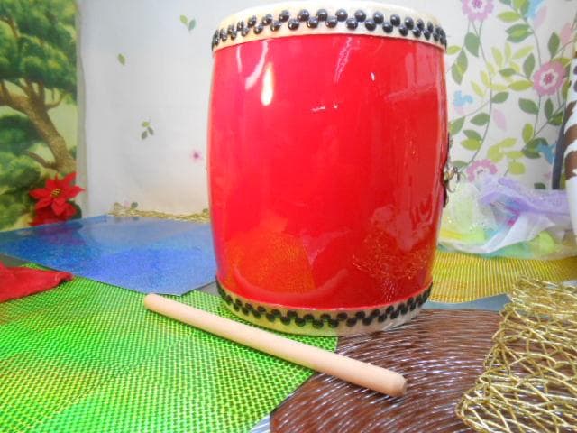 ☆限定未使用(送料無料)14.980円Nエイサー小太鼓24cm*31cm 撥付