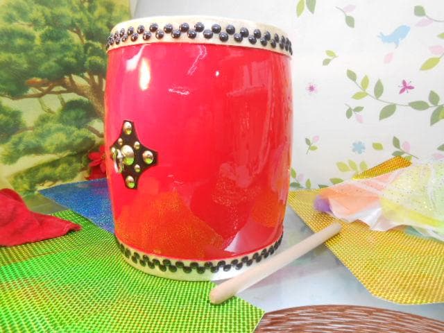 ☆限定未使用(送料無料)14.980円Nエイサー小太鼓24cm*31cm 撥付