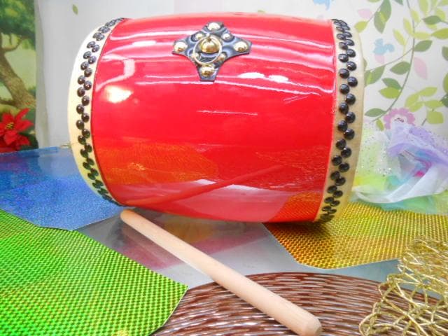 ☆限定未使用(送料無料)14.980円Nエイサー小太鼓24cm*31cm 撥付