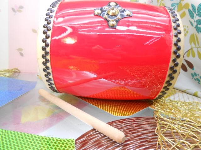 ☆限定未使用(送料無料)14.980円Nエイサー小太鼓24cm*31cm 撥付