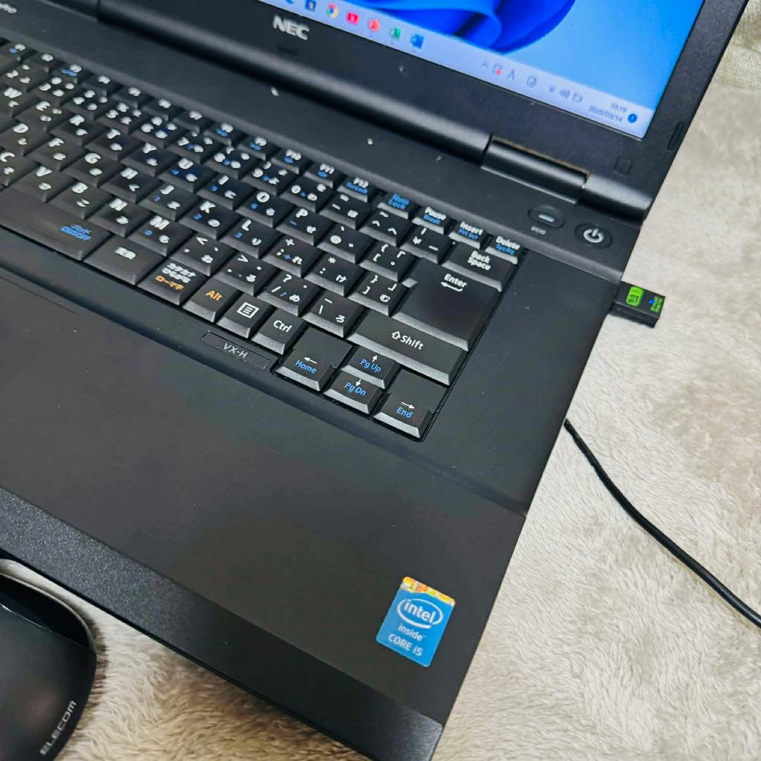 S327 NECノートパソコンi5高速SSDサクサクWindows11オフィス付