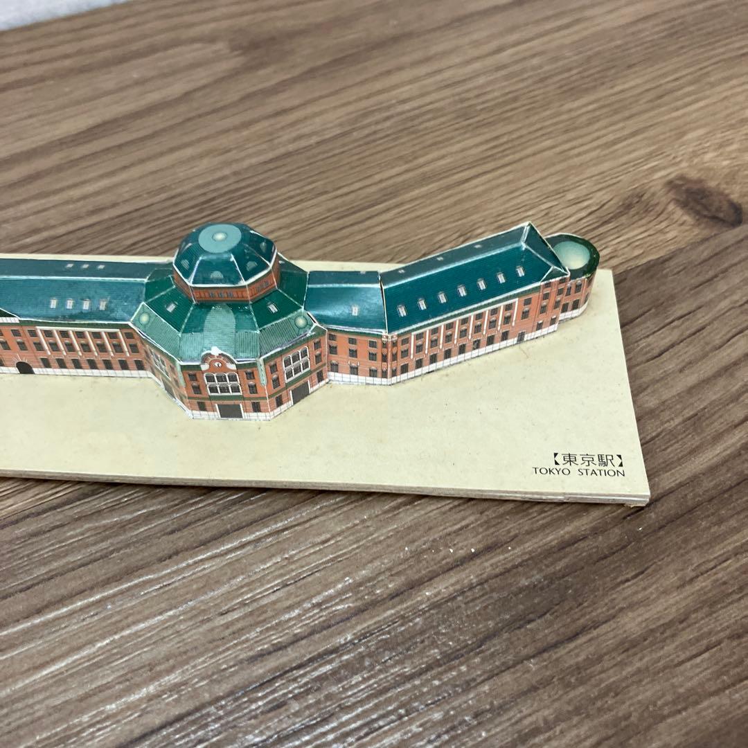 3F ペーパーモデル ミニ 完成品 日本の名所 建物 乗り物 8点セット 置物