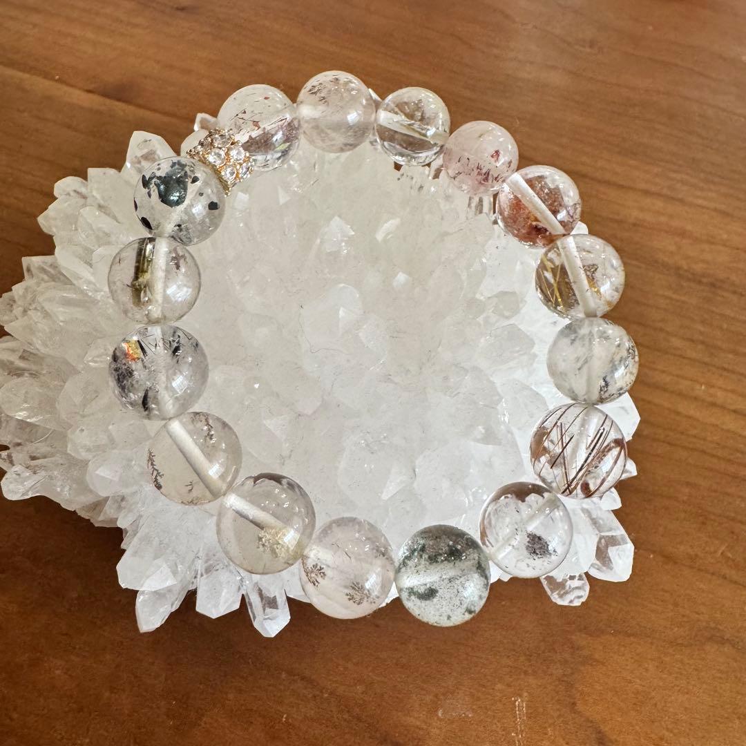 菊花水晶　四川省産　水晶クラスター　ブレス浄化にも