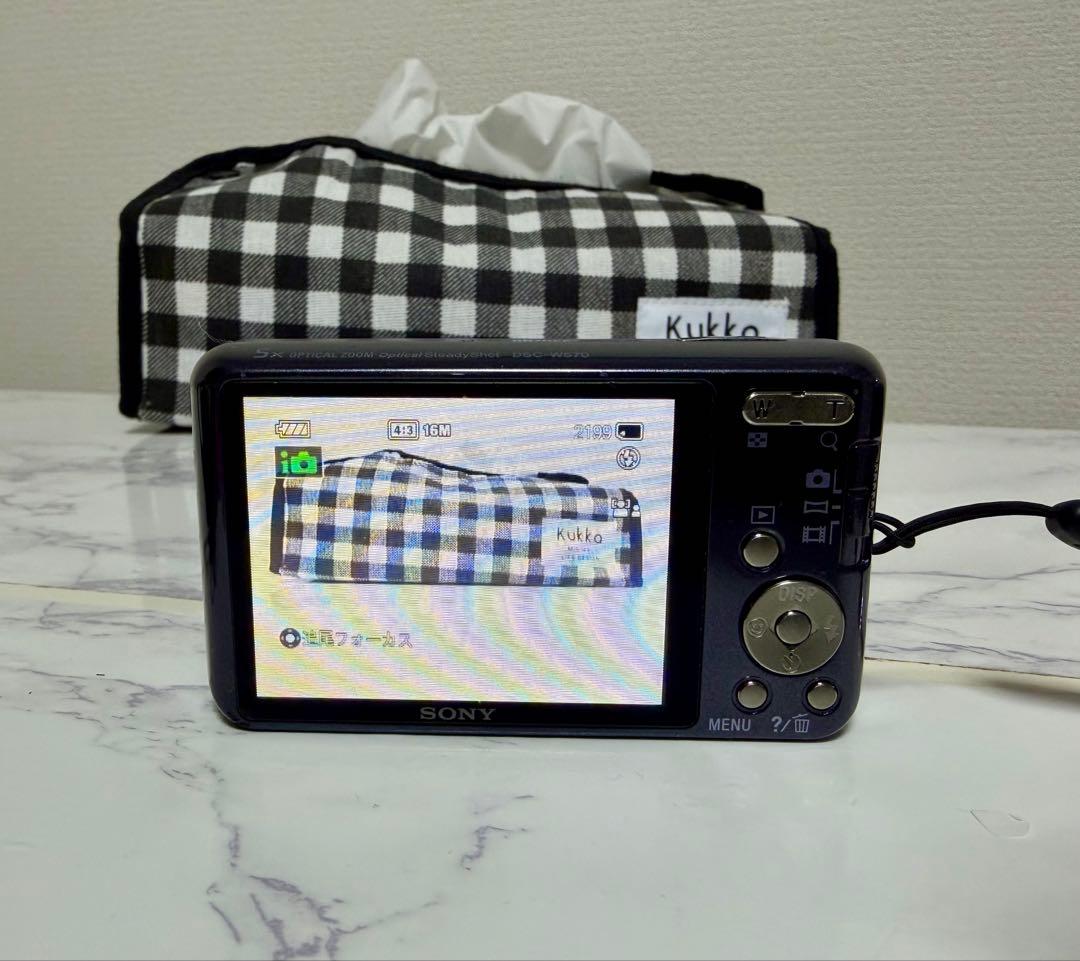 【美品】　SONY DSC-W570 デジタルカメラ