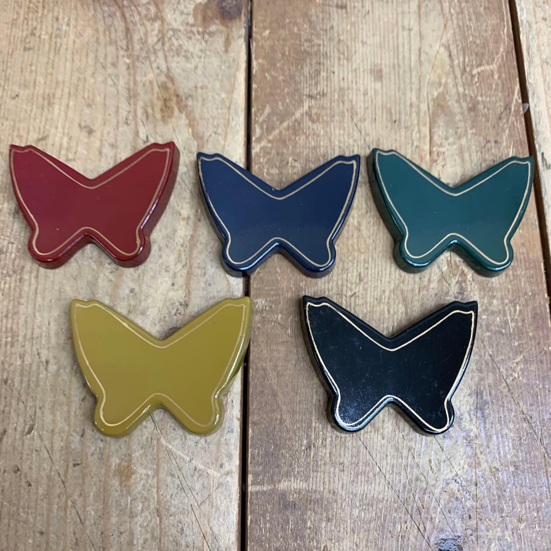 E-壁 【和食器】箸置き 豪華12点セット（蝶・木の葉・小石風）専用箱付き