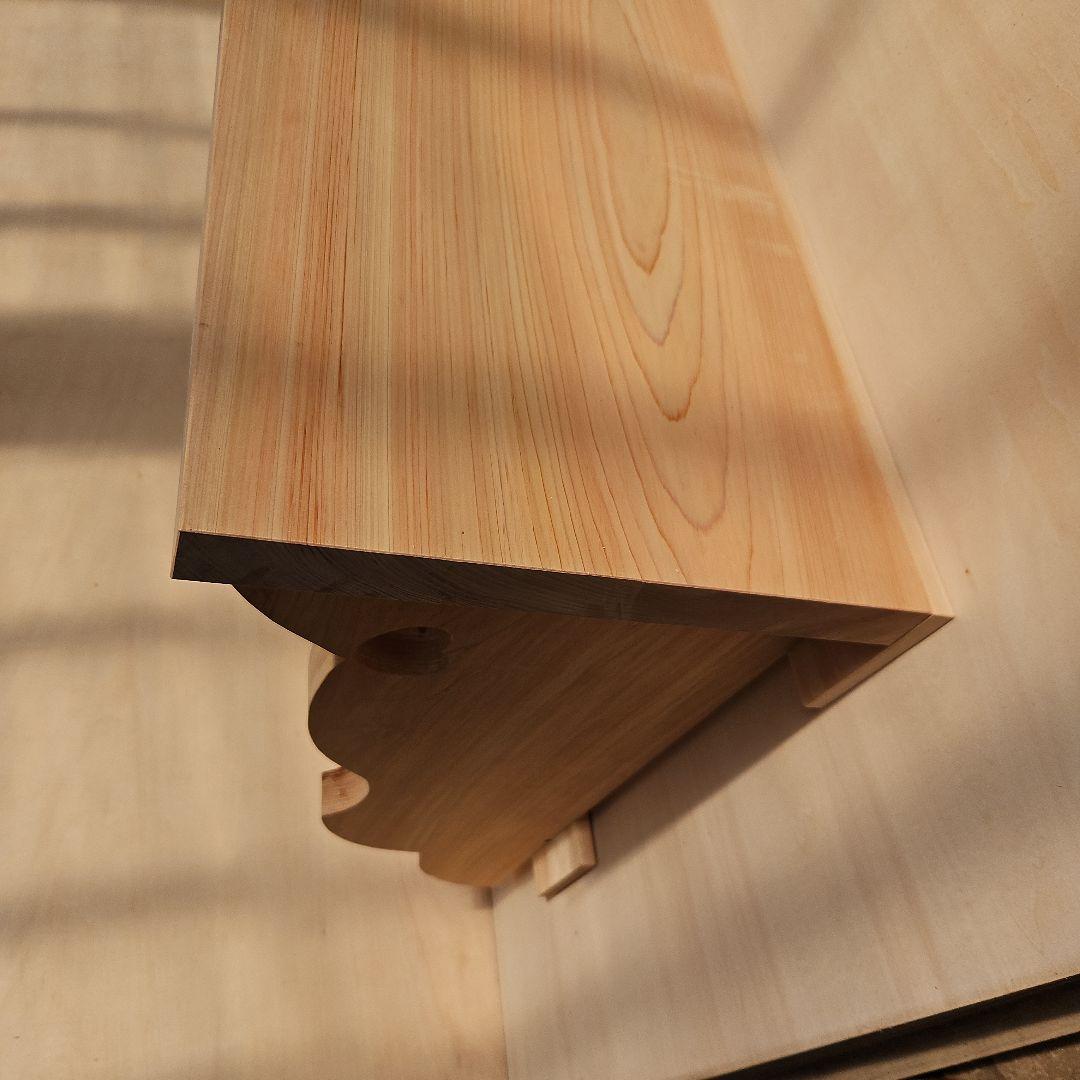神棚台木製シンプル棚 約130.7cm