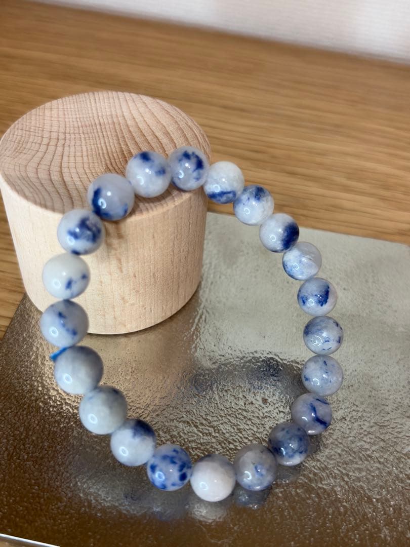 天然石 デュモルチェライトインクォーツブレスレット