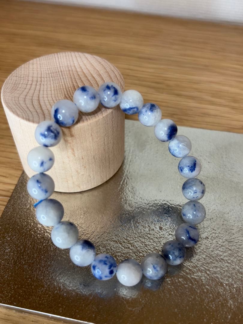 天然石 デュモルチェライトインクォーツブレスレット