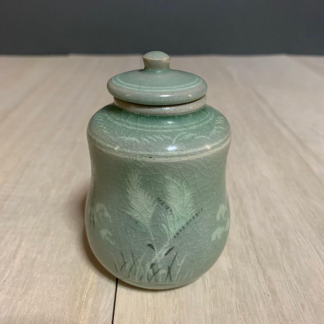 韓国人間文化財　池順鐸　茶入　共箱