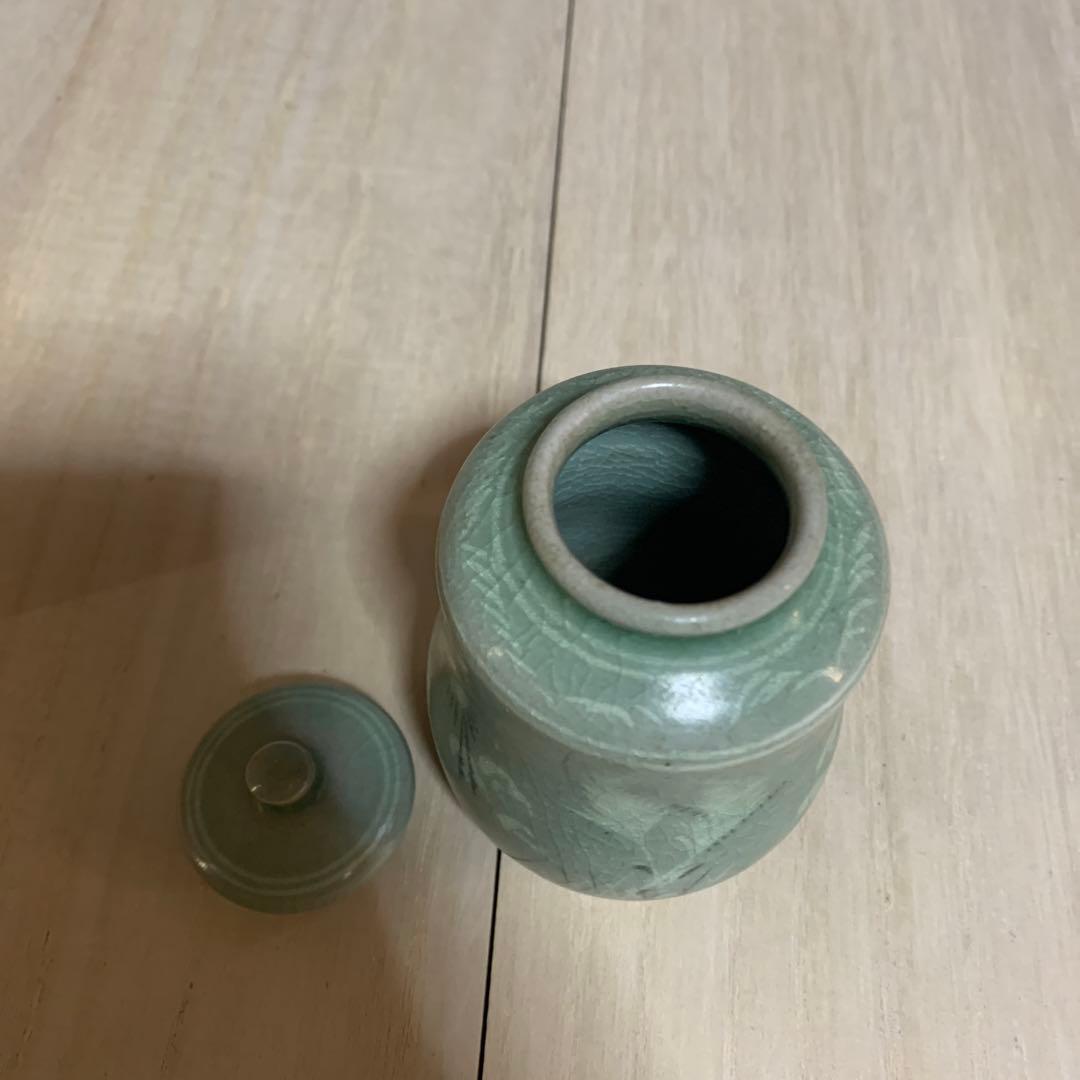 韓国人間文化財　池順鐸　茶入　共箱