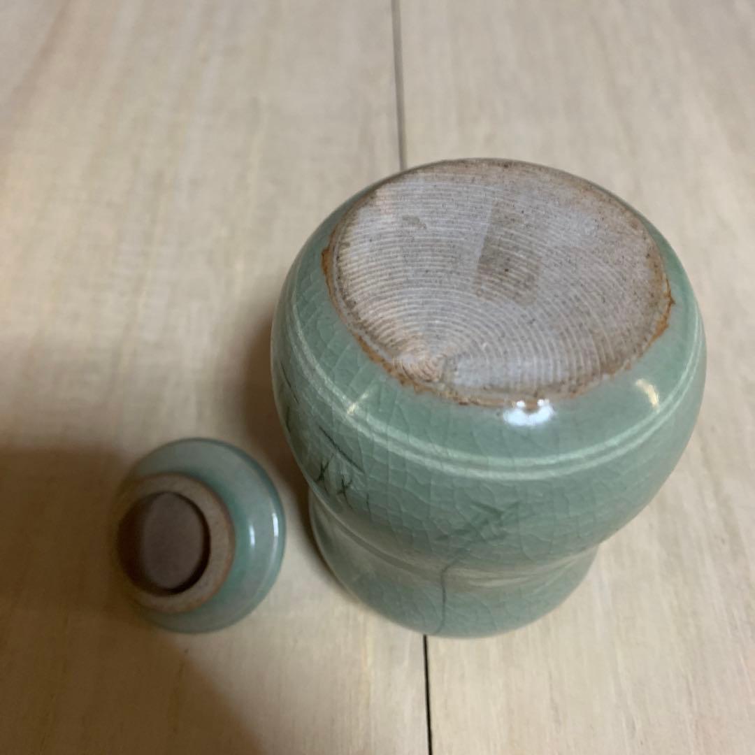 韓国人間文化財　池順鐸　茶入　共箱